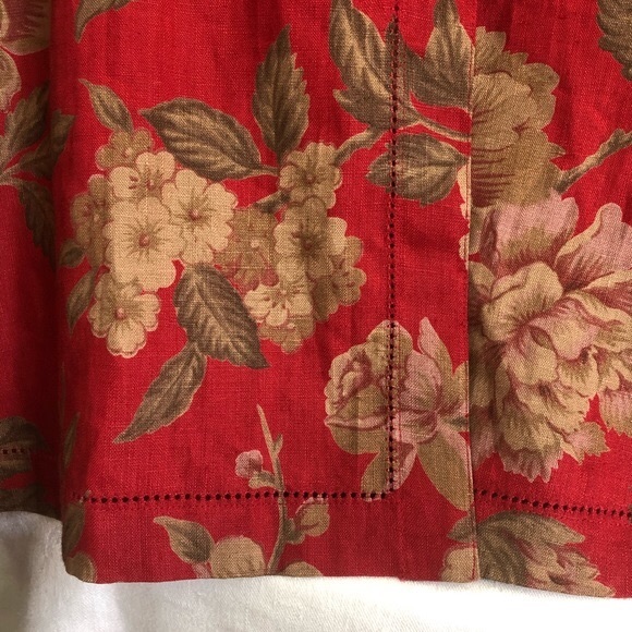 16W Vintage RALPH LAUREN Plus Linen Skirt - Picture 4 of 8